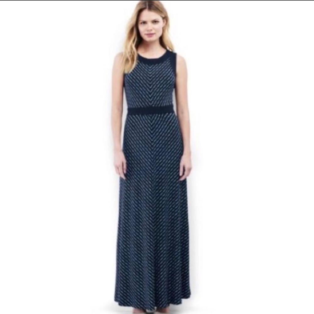 Lands End maxi dress polka dot size small/tall